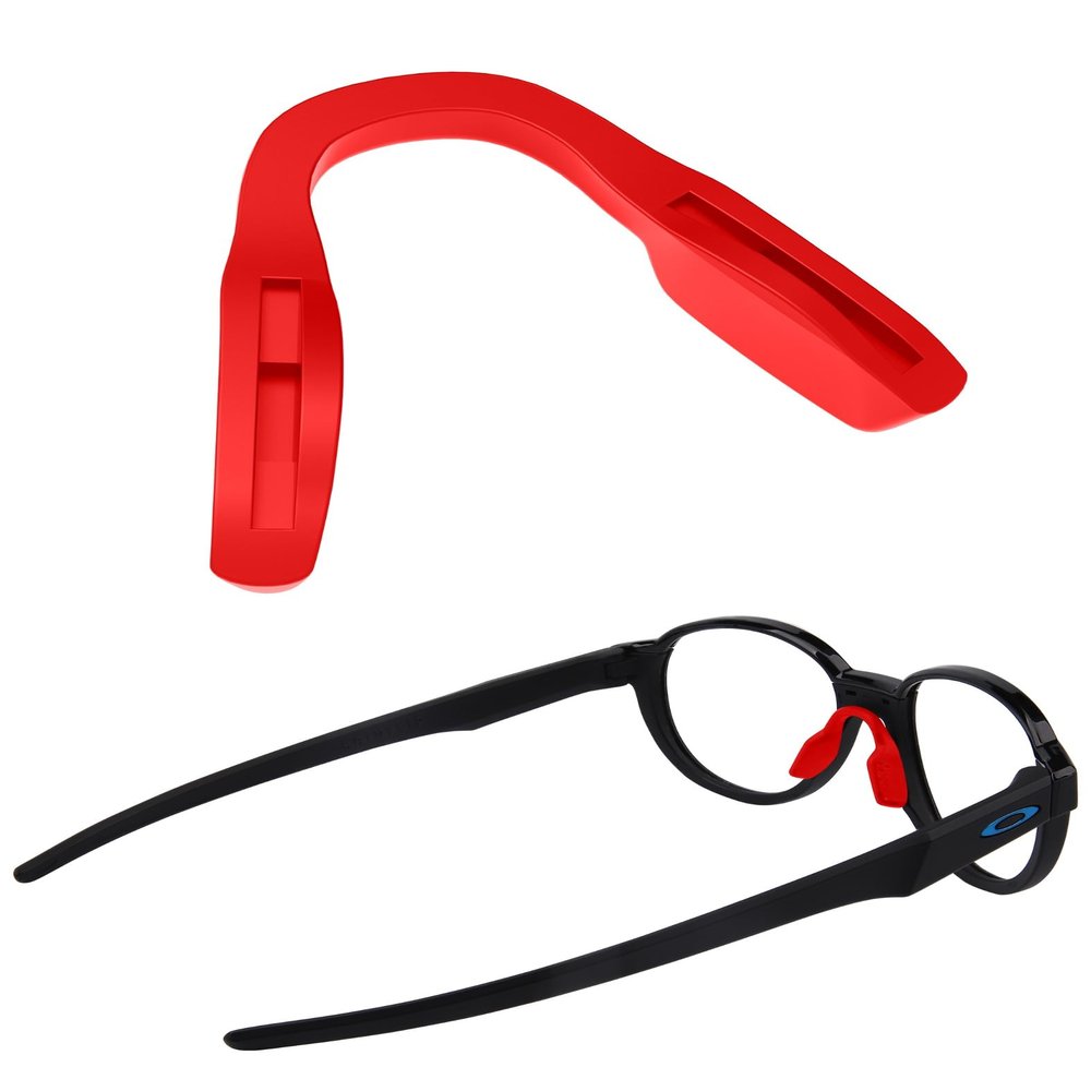 SAUCER Replacement Nose Pieces Pads for Oakley Trajectory OX8171 Eyeglass - Standard Red