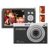 Andoer Portable 4K Digital Camera Video Camcorder 50MP 2.88 Inch IPS Screen Auto Focus 16X Zoom(8X Optical & 8X Digital) Anti-Shake Face Detect Built-in Flash with 2pcs Batteries view 1