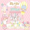 10x6.5ft Gender Reveals Theme Background Boy or Girl Backdrops Cartoon Animal Pink White Grid Background Carousel Newborn Photography Background view 2