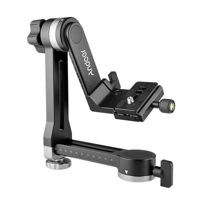 Andoer Heavy Duty 360 Panoramic Aluminum Alloy Tripod Head Load Capacity 15kg/33lbs with 1/4 inch and 3/8 inch screw Quick Release Plate Level