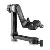 Andoer Heavy Duty 360 Panoramic Aluminum Alloy Tripod Head Load Capacity 15kg/33lbs with 1/4 inch and 3/8 inch screw Quick Release Plate Level view 1