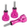 FEICHAO 1 Long and 2 Short M5 Screws Thumb Nut Screw Compatible with GoPro Action Camera Accessories (Pink) view 3