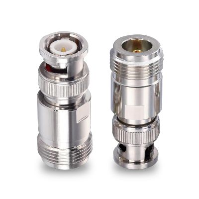TUOLNK 2PCS BNC to Type N Coax Connector, BNC Male to N-Type Female Coax Adapter, Coaxial Connector for Antenna, Extension Coaxial Cable