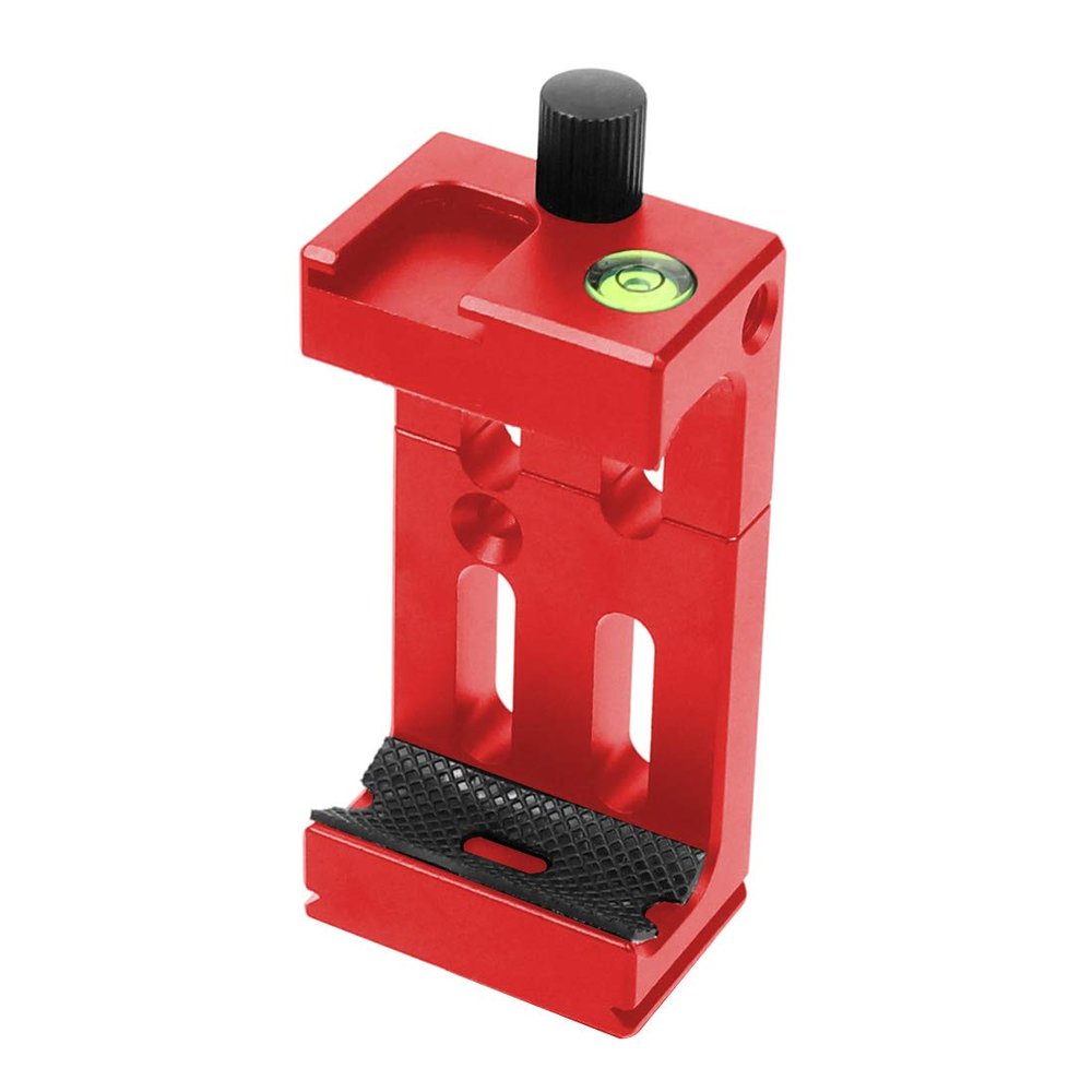 FEICHAO Phone Clip Tripod Mount Head Bracket for 60-90 mm Phone Tripod Flashlight Photography Camera Expansion Installation Compatible with XJ-8 II (Red)