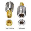 TUOLNK N Type Female Jack to SMA Male Plug Coaxial Connector SMA to N-Type Converter for Wi-Fi Antenna Extension Cable 2pcs view 3