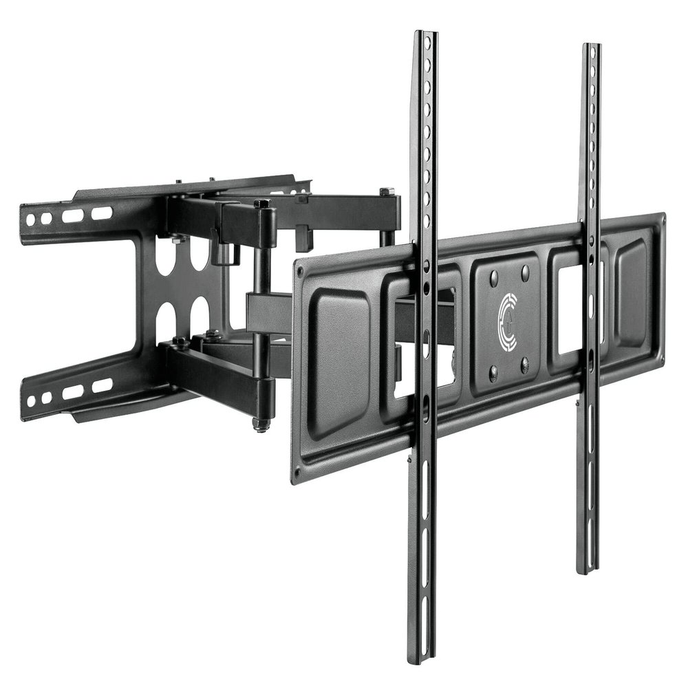 Comzon Wall Mount TV Bracket Articulating Arm for 37-80 Inch TVs, LED, LCD, OLED, 4K, Flat Curved TV, Full Motion, VESA 600x400, Tilt & Swivel, Holds 88lbs, Black
