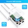New WiFi Extender Signal Range Booster, Cover Up to 8290 Sq.ft & 35 Devices for Home, MEESTORY WiFi Amplifier with Ethernet Port & Access Point, 1-Tap Setup view 2