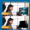 JC JCSKY Hanging Blue Light Blocking Screen Protector Panel, Computer Privacy Screen Film Info Protection Anti Scratch Screen Protector for 18"-27" Diagonal Desktop / 18 / 20in 458x280mm view 2