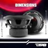 DS18 ZR10.4D 10" Car Subwoofer 1400 Watts Max Power 700 Watts RMS Dual Voice Coil 4-Ohm. Crip and Clear bass for Your Vehicle Sound System. Great Performance and High Durability view 3