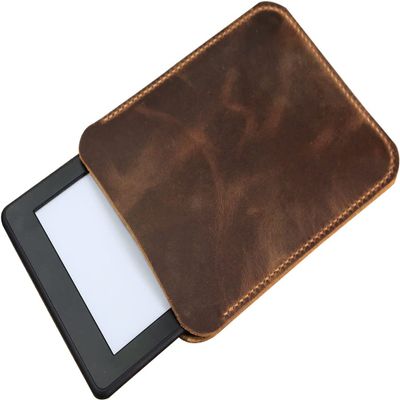 Personalized leather sleeve pouch for Kobo Sage Forma Clara HD, vintage leather kobo Nia Libra case X06-L05KBSV
