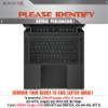 Decalrus - Protective Decal for The Corsair Voyager a1600 (16" Screen) Laptop Crocodile Decal Pattern Texture Vinyl Cover wrap CROcorsairVoyagerA1600_16Black view 2