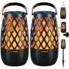 IXTECH Outdoor Bluetooth Speakers, Waterproof Portable Bluetooth Speaker Wireless with Lights, Outdoor Gifts for Dads Mom, Multi-Sync Wireless Connection, Lantern Speakers Mountable, 2 Pack view 1