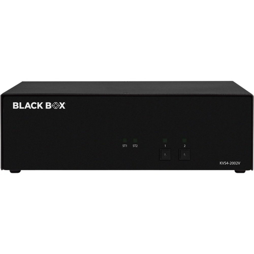 Black Box Network Services KVS4-2002V Secure Kvm Switch - 2-port Dual-monitor Displayport Taa If Outside Tape Is No