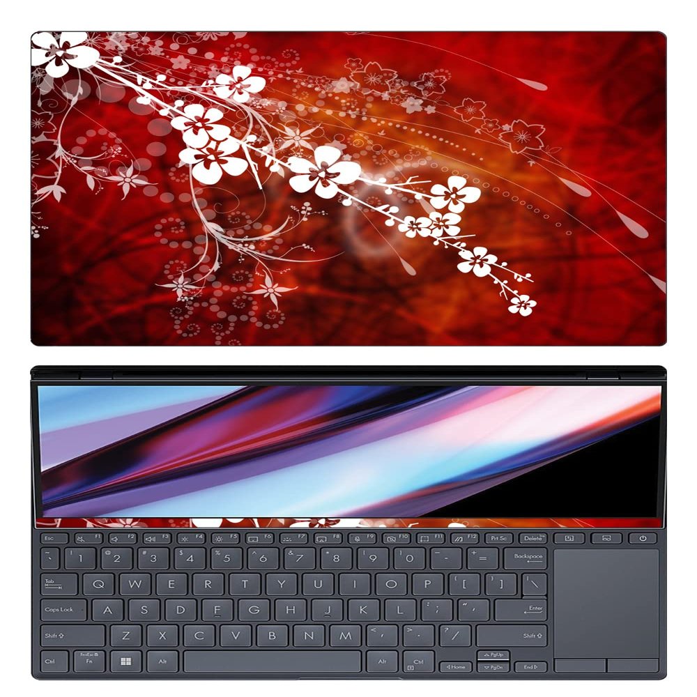 Decalrus - Protective Decal Skin Sticker for The ASUS Zenbook Pro 14 Duo OLED UX8402 (14.5" Screen) case Cover wrap ASzenbk14_ux8402-100