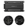 KENWOOD KAC-M5024BT Compact 4-Channel 600 Watt Car Amplifier with Bluetooth Streaming for Marine, ATV and Powersport Applications | Plus Kenwood KFC-1653MRB 6.5" Black Marine 2 Way Speakers 150 Watts view 1
