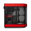 Hyte Y60 Modern Aesthetic Dual Chamber Panoramic Tempered Glass Mid-Tower ATX Computer Gaming Case with PCIE 4.0 Riser Cable Included, Red (CS-HYTE-Y60-BR) view 4