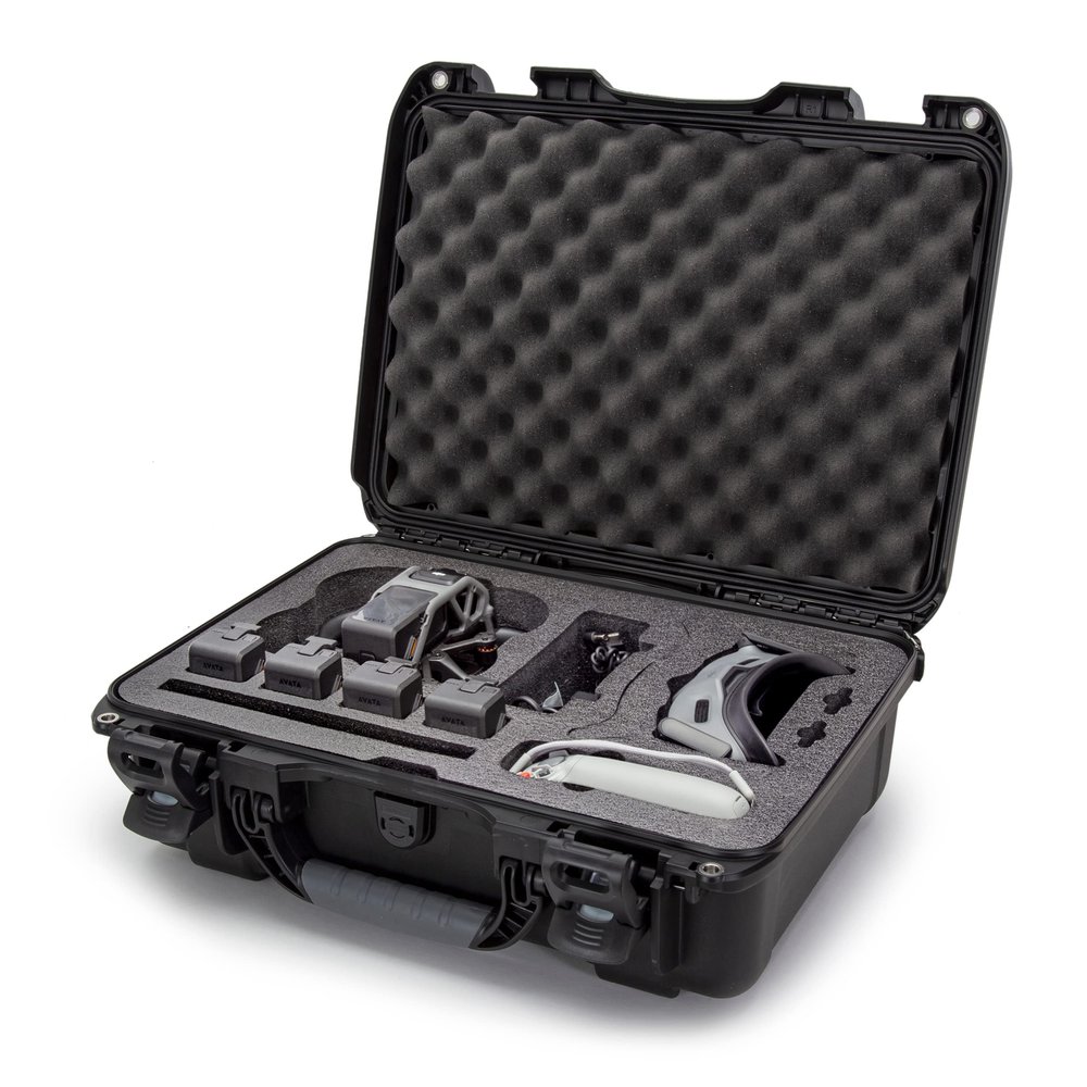 Nanuk 925 Waterproof Hard Case with Foam Insert for DJI Avata FPV Unit, Goggles and Fly More Combo - Black (925S-080BK-0A0-C0745)