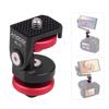 Andoer HS-01 Cold Shoe Mount Adapter Bracket Holder Aluminum Alloy with 1/4 Inch Screw for LED Light Video Monitor DSLR Camera view 2