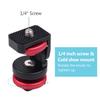 Andoer HS-01 Cold Shoe Mount Adapter Bracket Holder Aluminum Alloy with 1/4 Inch Screw for LED Light Video Monitor DSLR Camera view 4