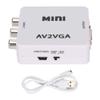 AV to VGA Adapter Composite AV to VGA Adapter TV Set Top Box, TV Set Top Box Audio Video Converter, USB Plug AV to VGA Converter Mini AV to TV VGA Video Playing Adapter view 1