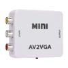 AV to VGA Adapter Composite AV to VGA Adapter TV Set Top Box, TV Set Top Box Audio Video Converter, USB Plug AV to VGA Converter Mini AV to TV VGA Video Playing Adapter view 2
