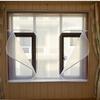 Insulating Film for Windows,Blackout Thermal Insulated Window Drapes Self-Adhesive Window Insulation Kit,Anti-Cold Windproof Noise Reducing Privacy Winter Warm Curtains,Custom (WxH(71x79in)) view 2