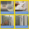 Insulating Film for Windows,Blackout Thermal Insulated Window Drapes Self-Adhesive Window Insulation Kit,Anti-Cold Windproof Noise Reducing Privacy Winter Warm Curtains,Custom (WxH(71x79in)) view 3