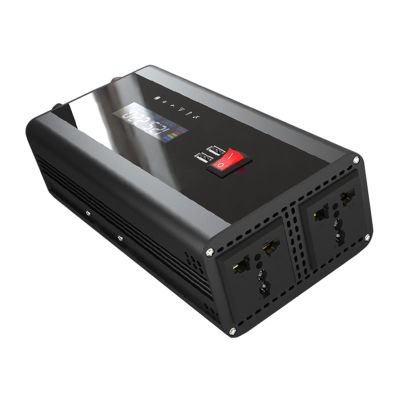 Inverter 12V/24v to 220V Power Inverter Modified Sine Wave 1100W/1300W/1600W/2000W Universal Dual Voltage Inverter with USB Ports for Home Trucks Rvs Boats,1100W-12V
