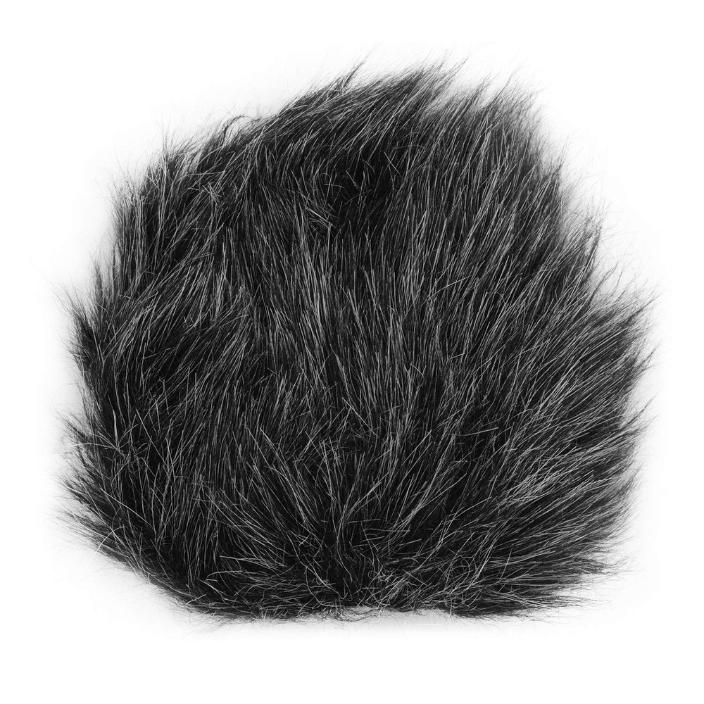 Andoer Microphone In-Camera Furry Microphone for Windscreen Windscreen Cover Muff Compatible with VideoMicro/Boya MM1 Microphones