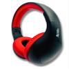 THINGS AUDIO Portable Personal FM Radio Headphones Pull-Out Antenna for Great Reception, Walking, Jogging, Relaxing, School, Talk Radio - Powered by 2AA Batteries (Not Included) (Black & Red) view 2