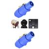HUMARH Blue Power-in Rated 20A / 250V AC Connector Cable Plug for NAC3FCA10-Pack view 3