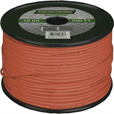 Install Bay The PWBR18500 18 Gauge Brown Coil 500' Feet Primary Wire Cable