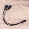 Mobestech 3pcs Data Cable USB Hub Adapter Dual USB Ports Male to Female Extension for Connecting Devices Fast Data Transfer Compatible Smartphones and Tablets view 3