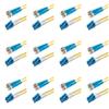 SpeedyFiberTX - 12-Pack 2 Feet Singlemode Duplex ST/U to LC/U Fiber Patch Cable, Corning SMF-28 9/125um Ultra Optical Fiber, OS1/OS2 Compatible, Yellow Riser OFNR Cable Jacket view 1