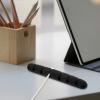 Beavorty 2pcs Slot Desk Cable Organizer for USB Cords Headphones and Wires Self-Adhesive for Home Office and Car and Practical Design for Storage view 2