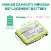 Cameron Sino 7.2V 3700mAh Battery Compatible with DSC IMPASSA 9057 2-Way Wireless Security System Alarm Panel, Rechargeable Ni-MH Battery for 6PH-H-4/3A3600-S-D22, ADT Impassa Wireless Alarm Systems view 2