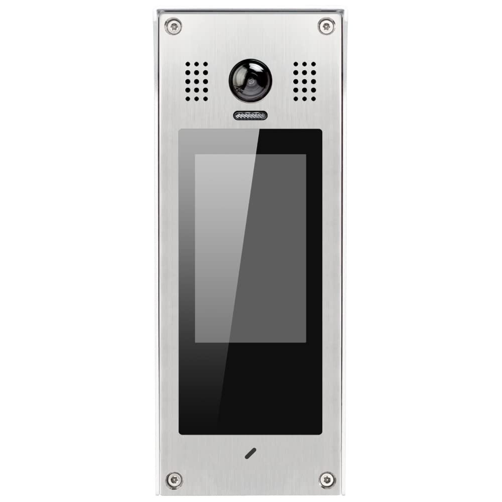 IP Door Entry Camera Panel  IPX-850S Video Intercom Door Station with 5 Inch TFT Touch Screen, 170 Ultra Wide Fisheye Lens, Stainless Steel Housing, Surface Mount