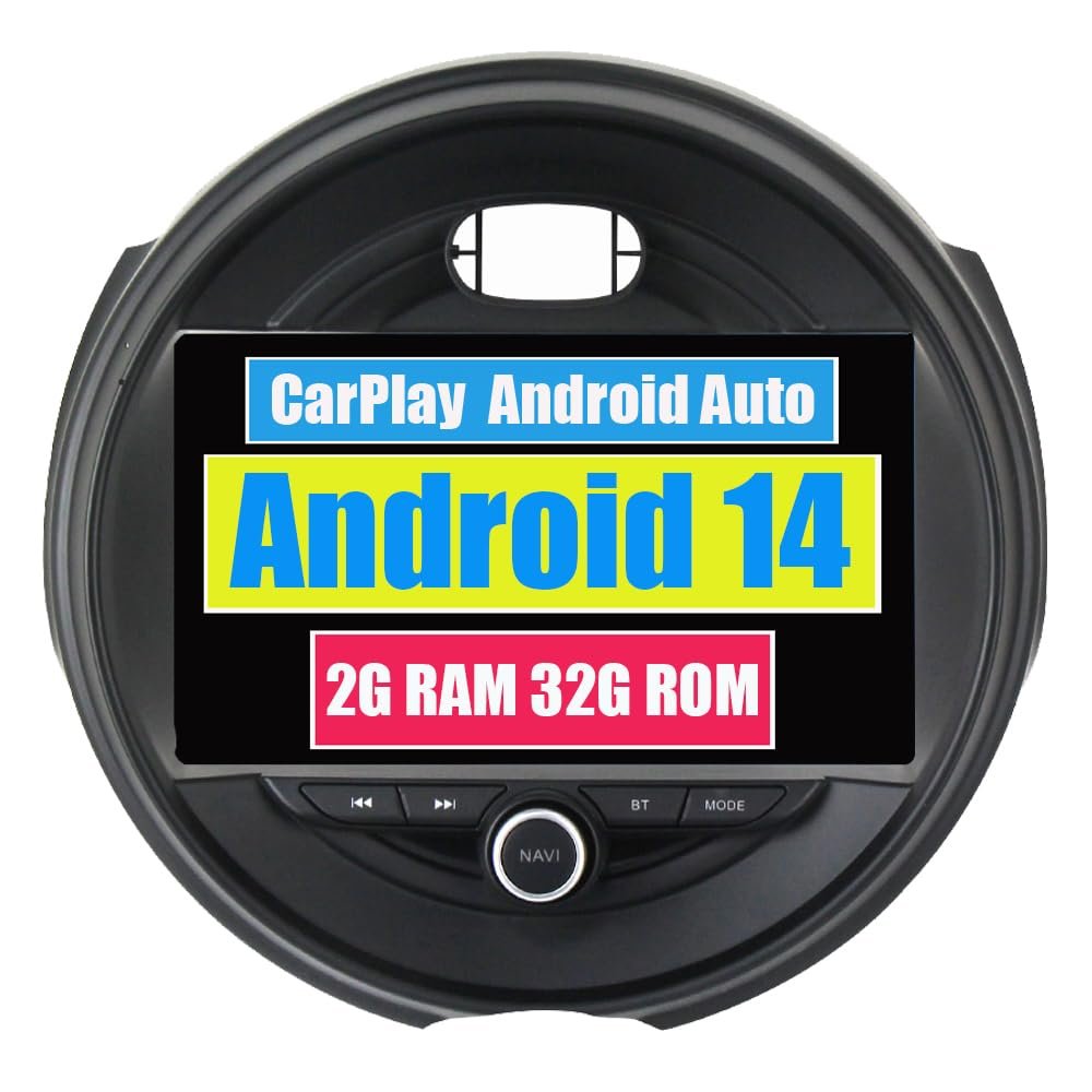 RoverOne Car Radio GPS for BMW Mini Cooper F54 F55 F56 F60 2015 2016 2017 2018 2019 Android Multimedia Player Navigation Stereo Bluetooth WiFi DSP CarPlay Android Auto