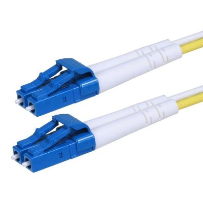 TUDIN 15M 49FT LC to LC Duplex Single Mode 9/125 Fiber Optic Optical Patch Cable ONFR