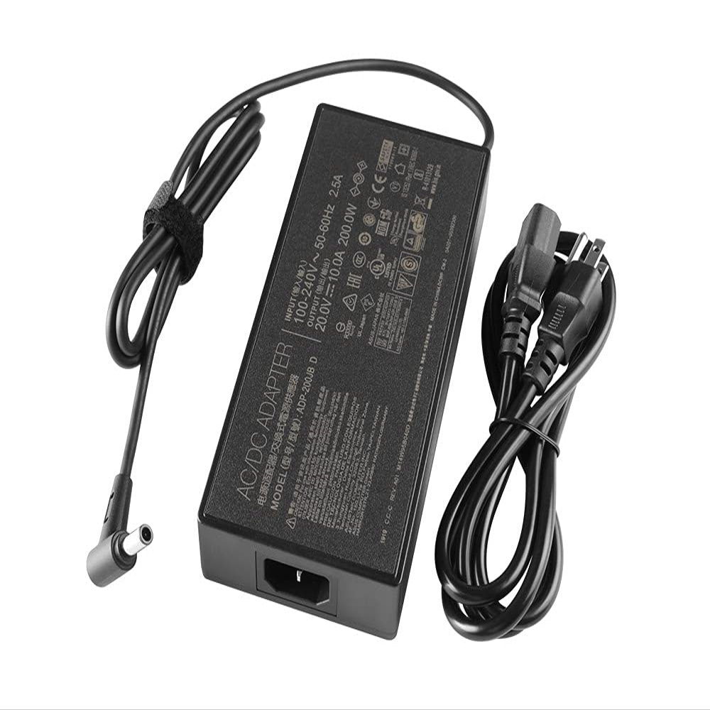 200W AC Charger Adapter ADP-200JB D ADP-200JB DA Compatible with Asus TUF Gaming A15 F15 F17 ROG Zephyrus G15 GA503QM GA503QR GA503QS TUF Dash F15 FX517ZR FX517ZM Power Supply Adapter Cord