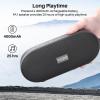 TOZO PA1 Bluetooth Speaker Built-in Microphone Stereo Sound, 25H Playtime, IPX7 Waterproof Shower Speaker, Portable Wireless Speaker with EQ Mode, APP Control, Dual Pairing for Home, Travel, Black view 2