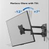 Universal Motion RV Mount for TVs 23 - 43, Extends 15.8, VESA 75x75mm to 200x200mm, Easy Cable Access, Easy To Install, Locking Mechanism When Traveling. UL Tested. Capacity 66lbs. Model ERMSS1-01B view 4