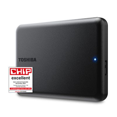 Toshiba Canvio Partner 1TB Portable 2.5 External Hard Drive, USB 3.2, Mac & Windows Compatible. Xbox, PS4, PS5