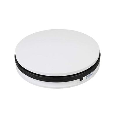 rUrEu Electrically Rotating Turntable, Automatic Revolving Platform, Rotating Display Stand for Photography, Perfect for 360 Pictures, Product Display/White/35Cmx6Cm