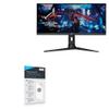 BoxWave Screen Protector Compatible with ASUS ROG Strix (XG309CM) - ClearTouch Crystal (2-Pack), HD Film Skin - Shields from Scratches view 1