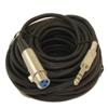 MyCableMart 50Ft XLR 3P Female to 1/4"" TRS (Balanced) Male Microphone Cable view 1