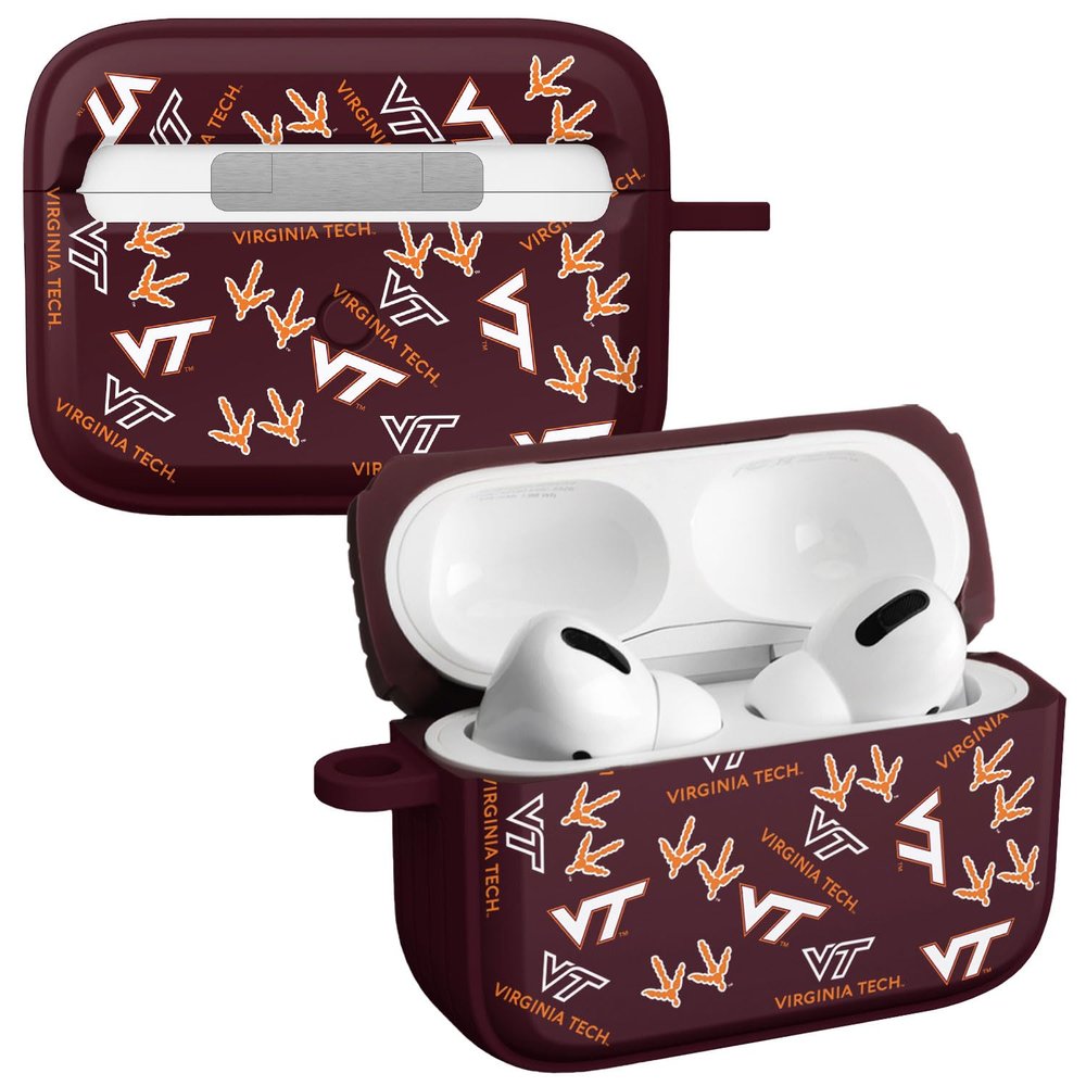 Affinity Bands Virginia Tech Hokies HDX Case Cover Compatible with Apple AirPods Pro 1 & 2 (Select)