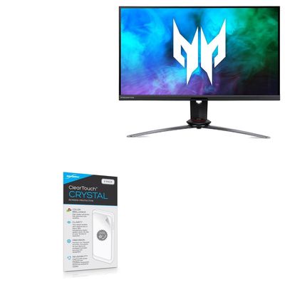 BoxWave Screen Protector Compatible with Acer Predator XB3 VisionCare (XB283K) - ClearTouch Crystal (2-Pack), HD Film Skin - Shields from Scratches