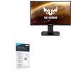 BoxWave Screen Protector Compatible with ASUS TUF Gaming (VG24VQ) - ClearTouch Crystal (2-Pack), HD Film Skin - Shields from Scratches view 1