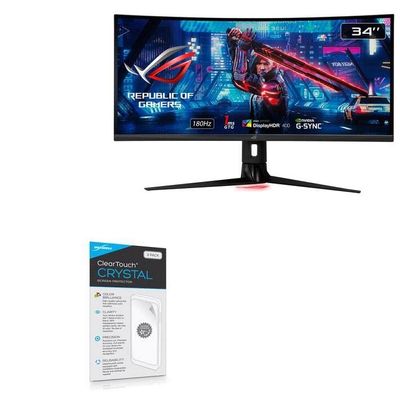 BoxWave Screen Protector Compatible with ASUS ROG Strix (XG349C) - ClearTouch Crystal (2-Pack), HD Film Skin - Shields from Scratches